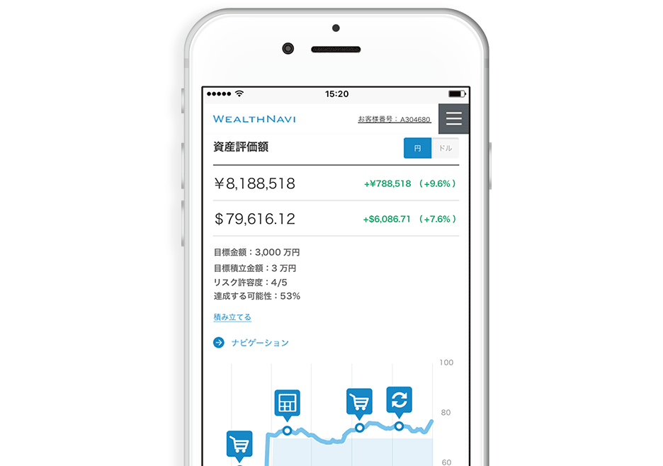 WealthNavi画面